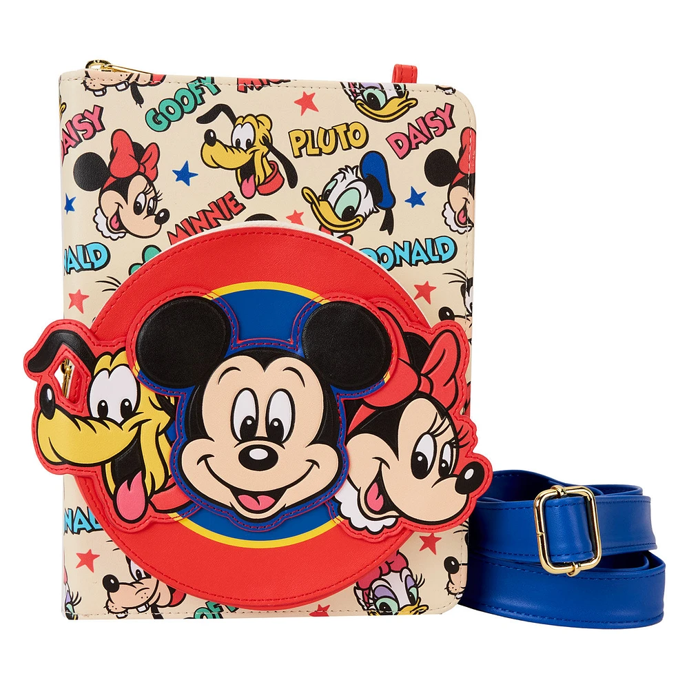 Loungefly Disney Mickey Mouse and Friends Zip-Around Crossbody Journal for only USD 40.00 | Hallmark