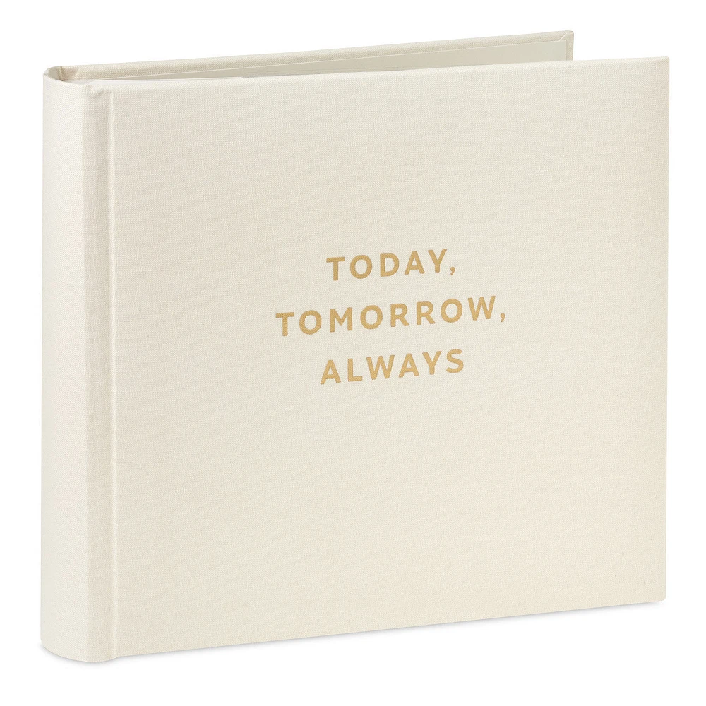 Today, Tomorrow, Always Gold on Cream Linen Photo Album for only USD 24.99 | Hallmark
