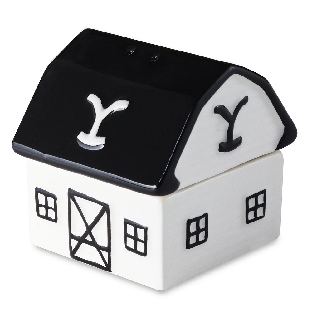 Yellowstone Dutton Ranch Barn Stacked Salt and Pepper Shaker Set for only USD 19.99 | Hallmark