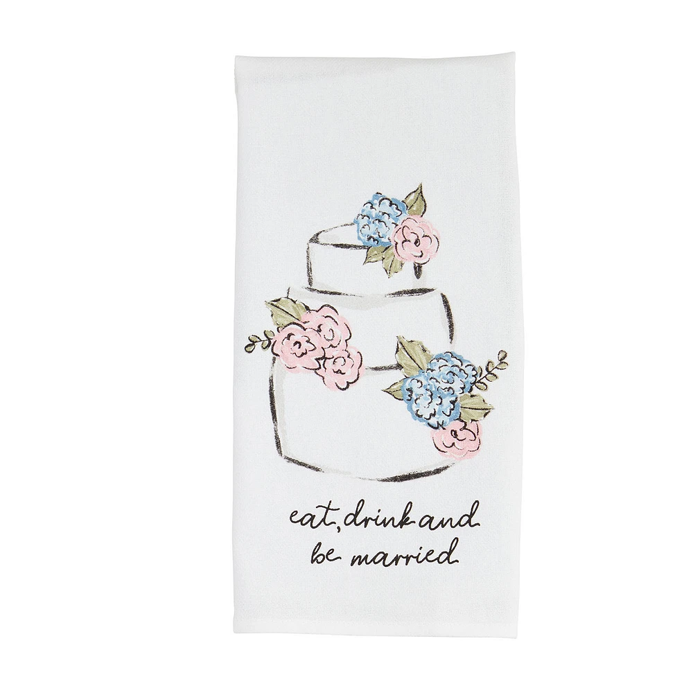 Mud Pie Eat, Drink and Be Married Tea Towel for only USD 9.99 | Hallmark