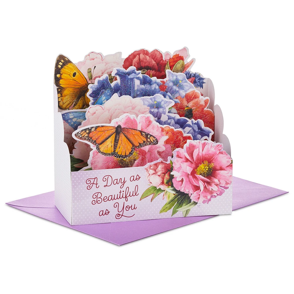Marjolein Bastin Beautiful Day Butterflies and Flowers 3D Pop-Up Card for only USD 6.99 | Hallmark