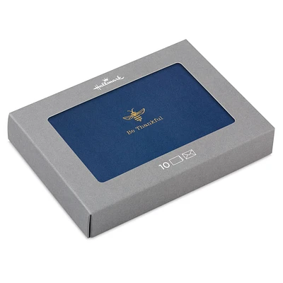 Gold Bee on Navy Blank Thank You Notes, Pack of 10 for only USD 10.49 | Hallmark