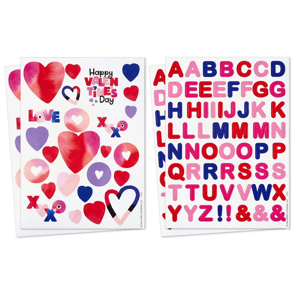 Happy Hearts Kids Classroom Valentines Set With Cards, Stickers and Customizable Mailbox for only USD 16.99 | Hallmark