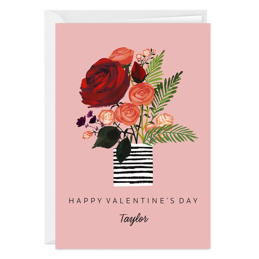 Vase of Roses Custom Card for only USD 4.99 | Hallmark