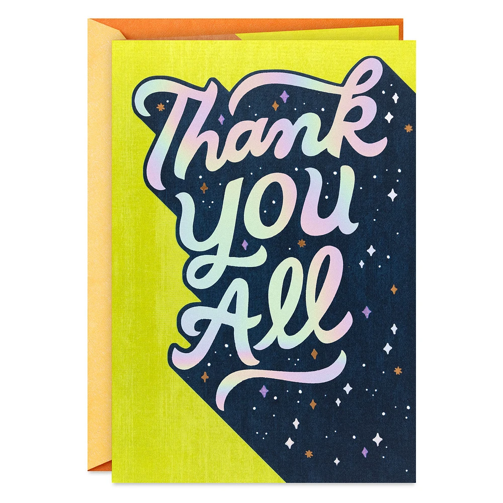 Retro Lettering and Stars Thank You Card for All for only USD 4.99 | Hallmark