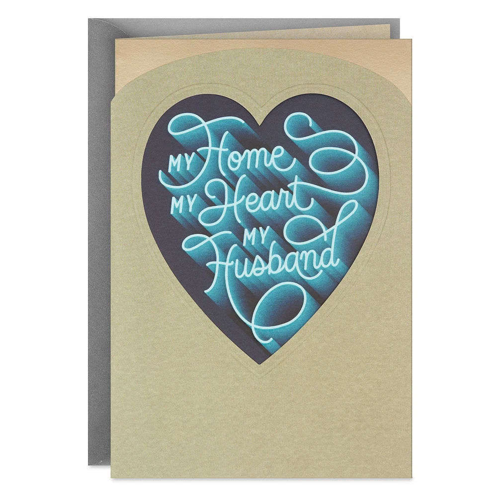 My Home, My Heart, My Husband Anniversary Card for only USD 5.59 | Hallmark