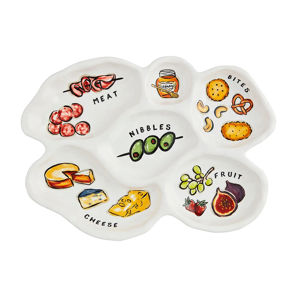 Mud Pie Sectioned Charcuterie Plate for only USD 49.99 | Hallmark