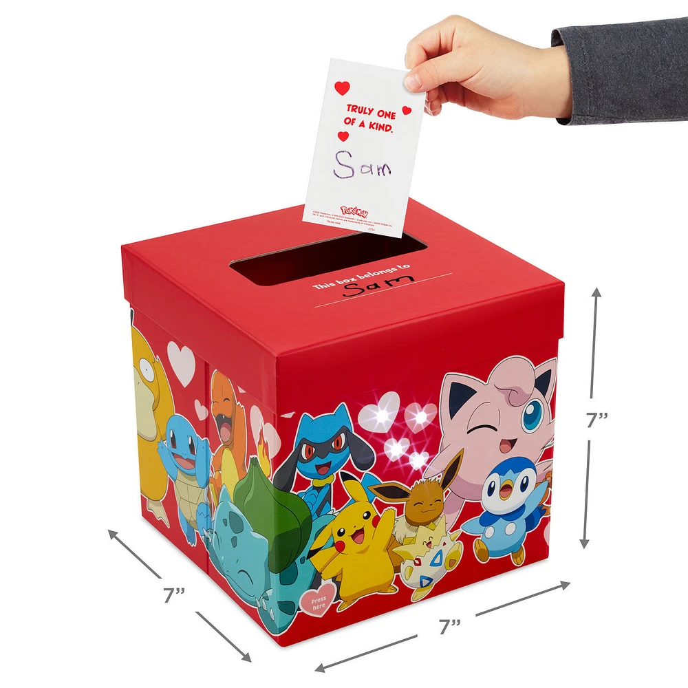 Pokémon Full of Adventure Kids Classroom Valentines Set With Cards and Light-Up Mailbox With Sound for only USD 19.99 | Hallmark