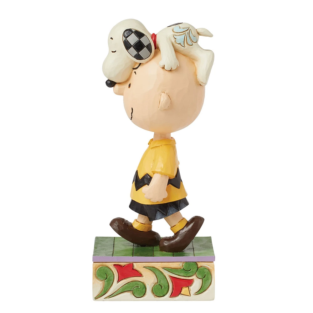 Jim Shore Peanuts Charlie Brown Walking Snoopy Figurine, 6.1" for only USD 56.99 | Hallmark