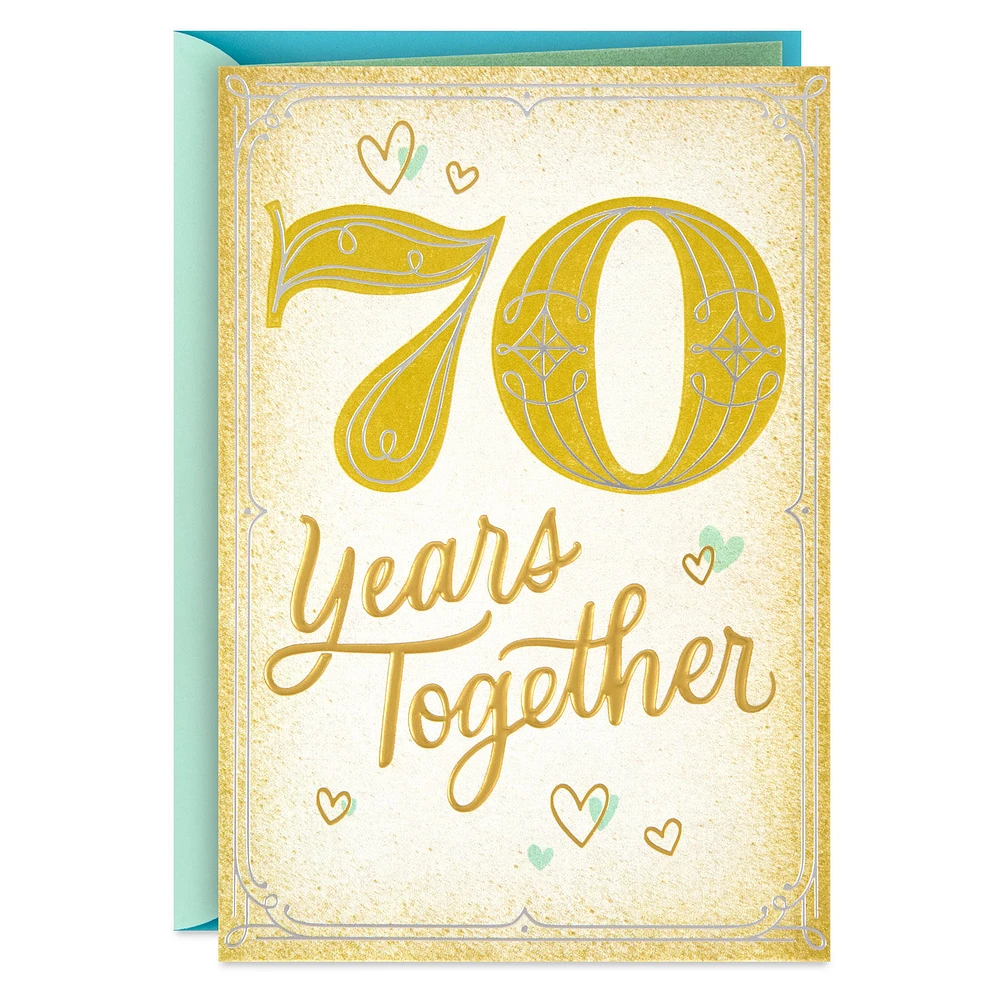 Lasting Love 70th Anniversary Card for Couple for only USD 5.59 | Hallmark