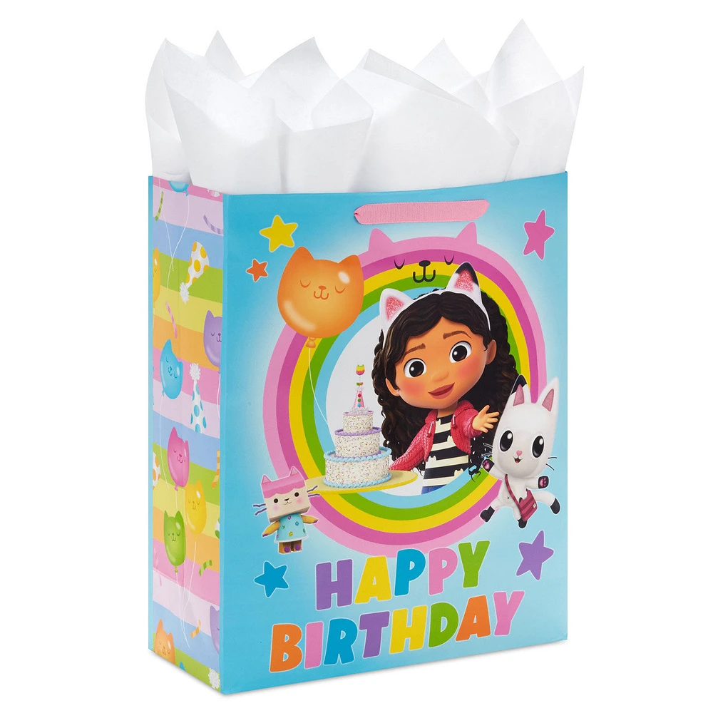 15.5" DreamWorks Animation Gabby's Dollhouse Extra-Large Birthday Gift Bag With Tissue Paper for only USD 7.99 | Hallmark