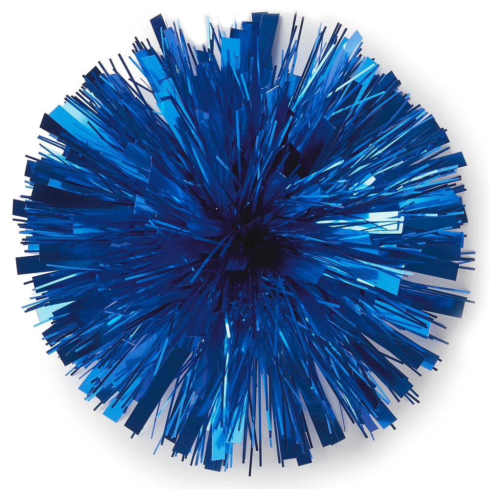 Royal Blue Metallic Pom Pom Gift Bow, 7" for only USD 4.99 | Hallmark