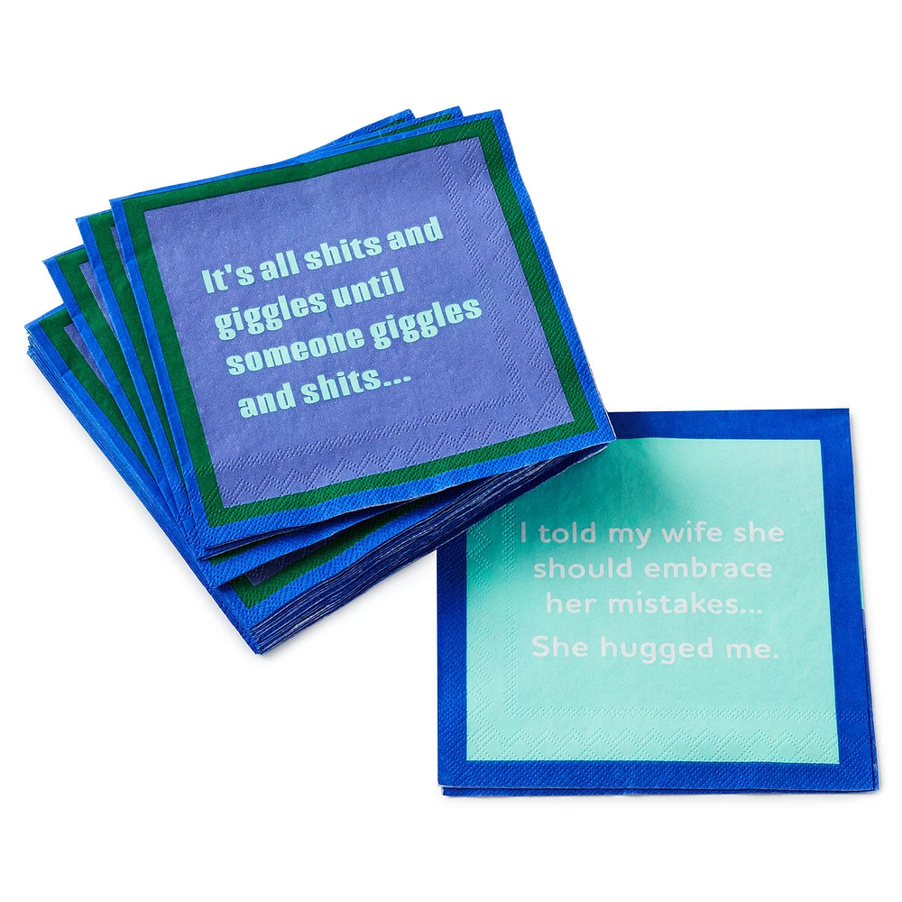 Drinks on Me She Hugged Me Funny Party Napkins, Pack of 20 for only USD 5.99 | Hallmark