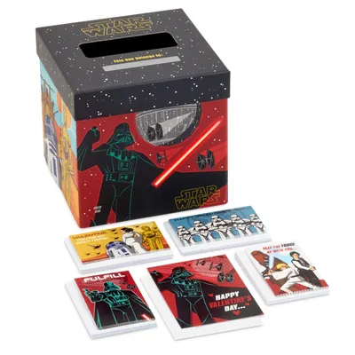 Star Wars™ Kids Classroom Valentines Set With Cards and Light-Up Mailbox With Sound for only USD 19.99 | Hallmark