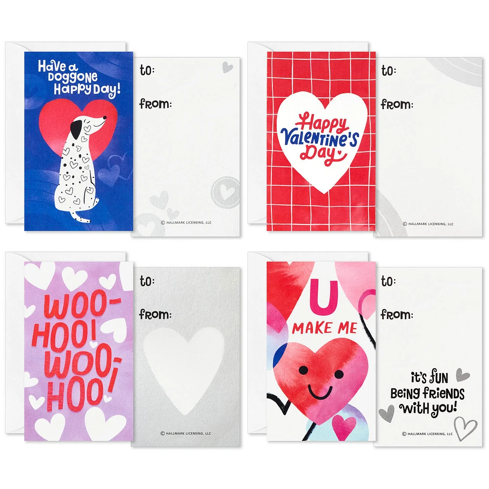 Happy Hearts Kids Classroom Valentines Set With Cards, Stickers and Customizable Mailbox for only USD 16.99 | Hallmark