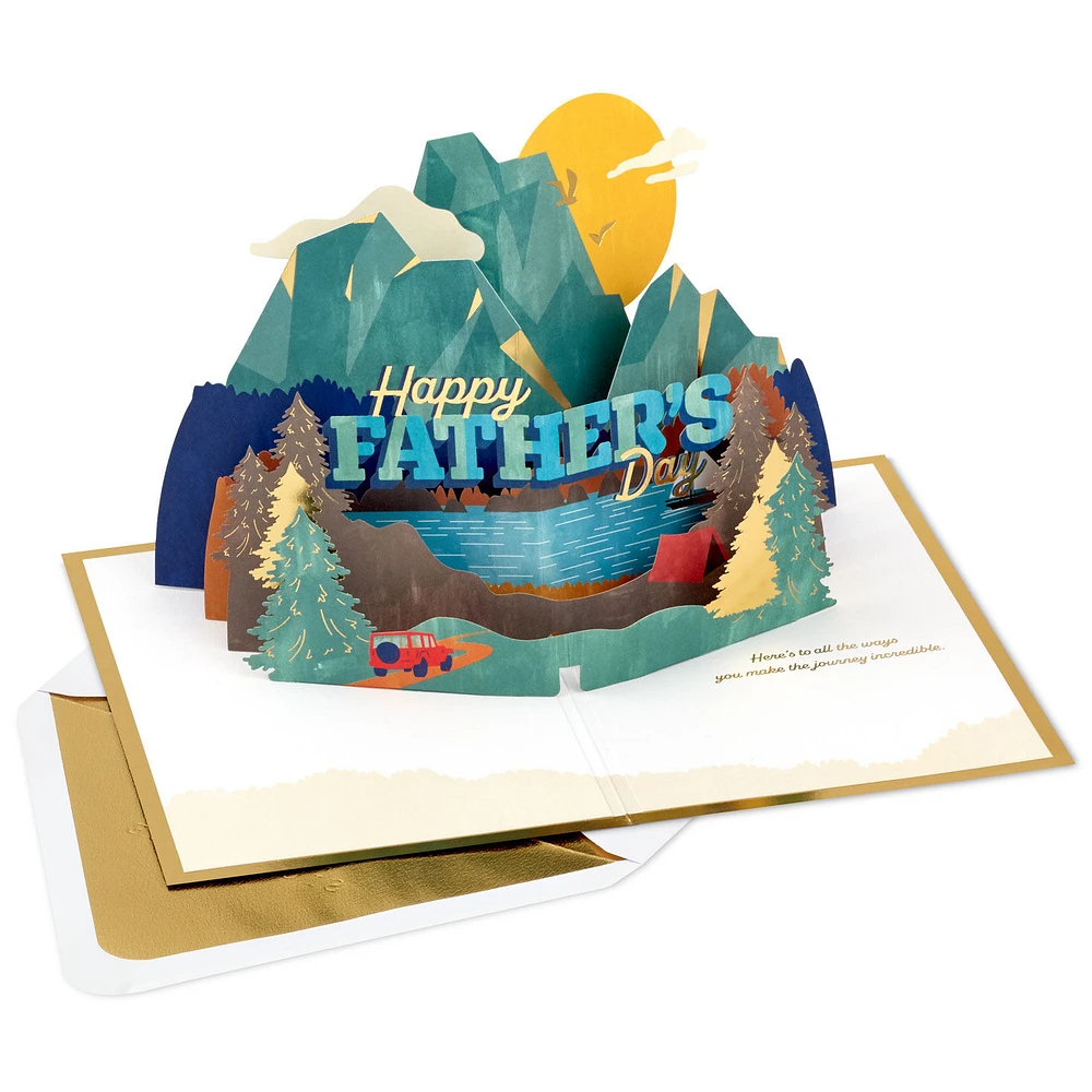 Fatherhood Is an Adventure 3D Pop-Up Father's Day Card for only USD 12.99 | Hallmark