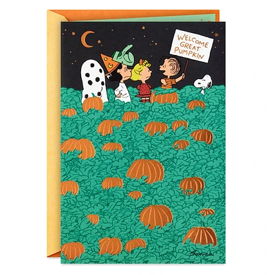 Peanuts® Welcome Great Pumpkin Halloween Card for only USD 3.29 | Hallmark
