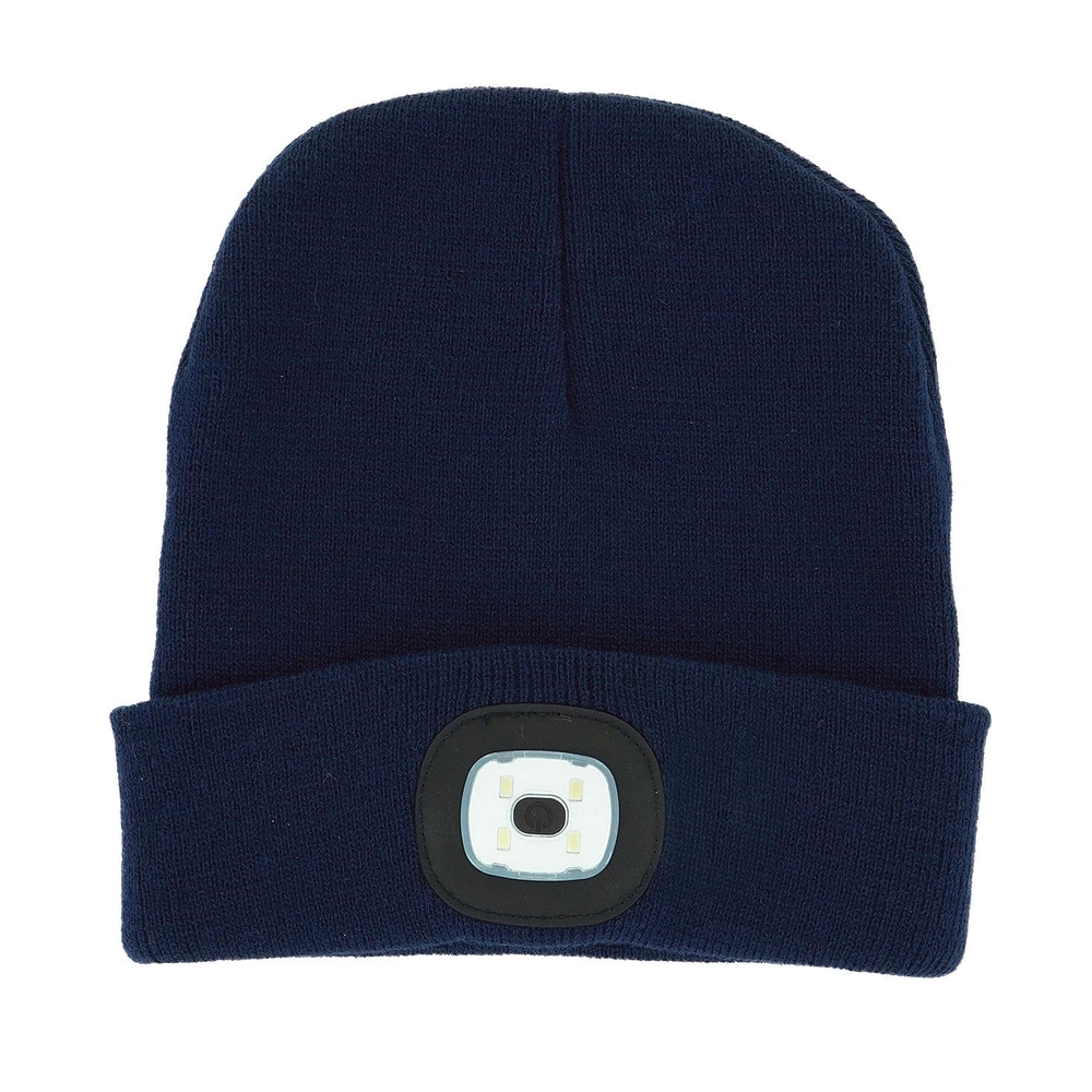 Night Scout Light-Up Rechargeable LED Beanie, Navy for only USD 14.99 | Hallmark