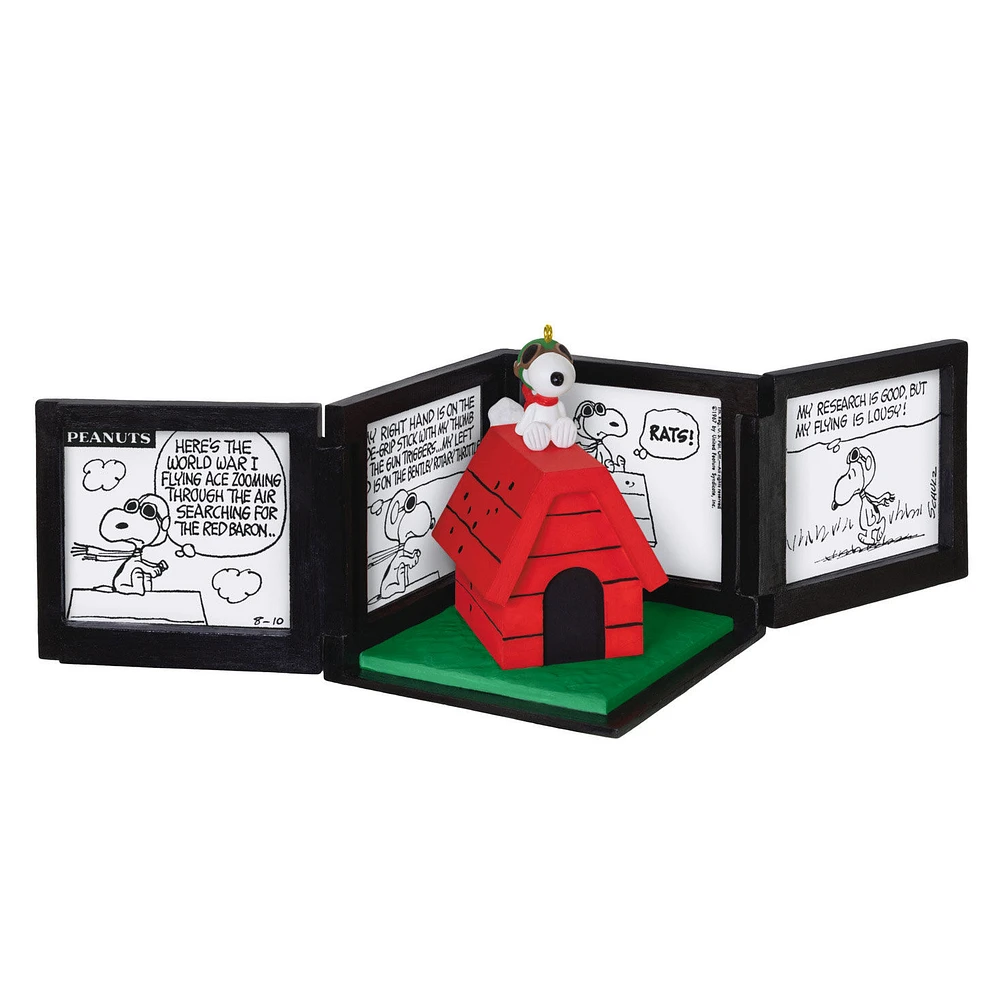 Peanuts® 75th Anniversary Snoopy as The Flying Ace Musical Ornament for only USD 49.99 | Hallmark