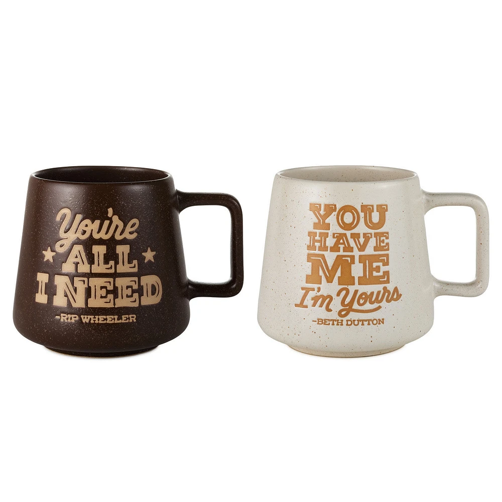 Yellowstone Beth Dutton and Rip Wheeler Mugs, Set of 2 for only USD 34.99 | Hallmark