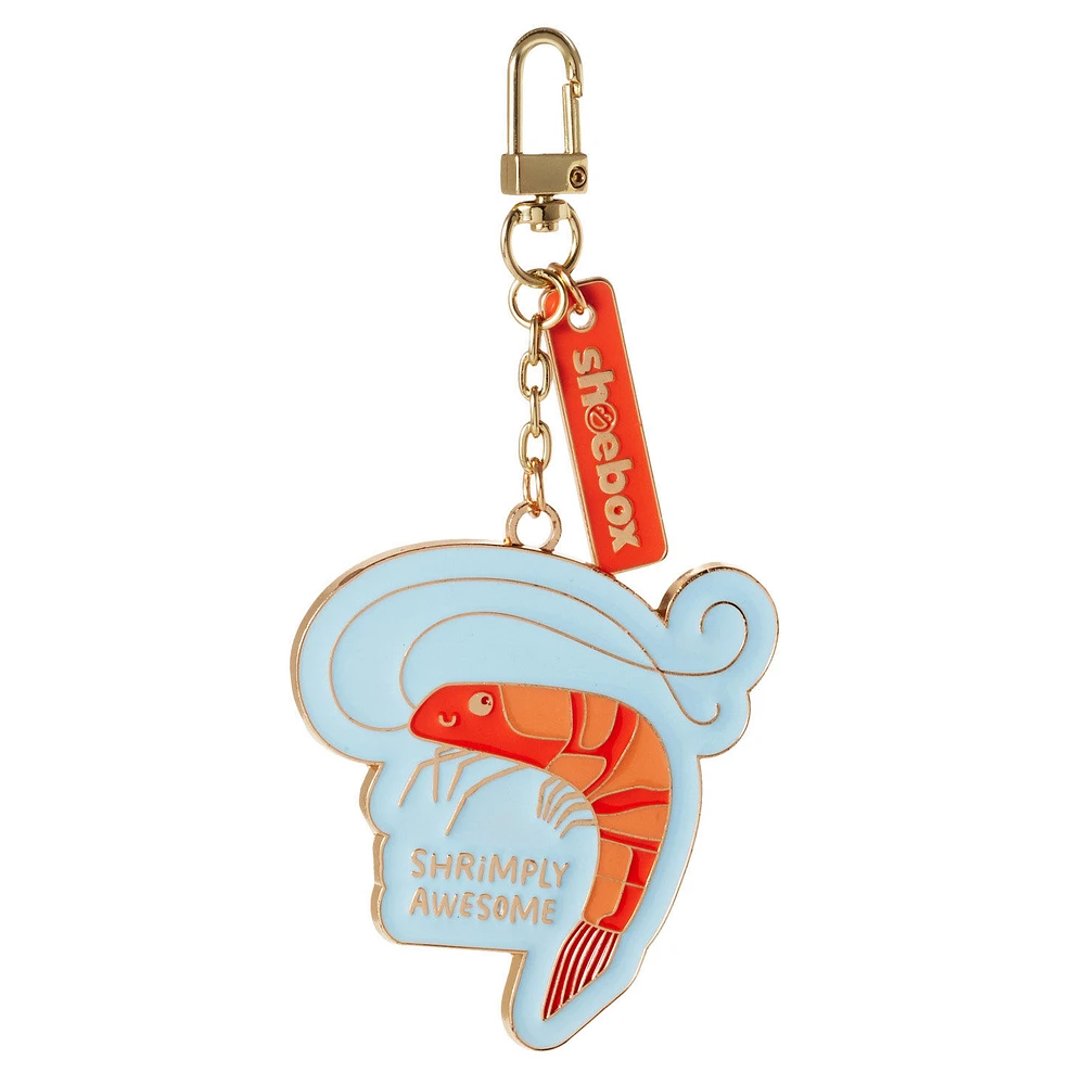 Shrimply Awesome Shrimp Charm Keychain for only USD 14.99 | Hallmark