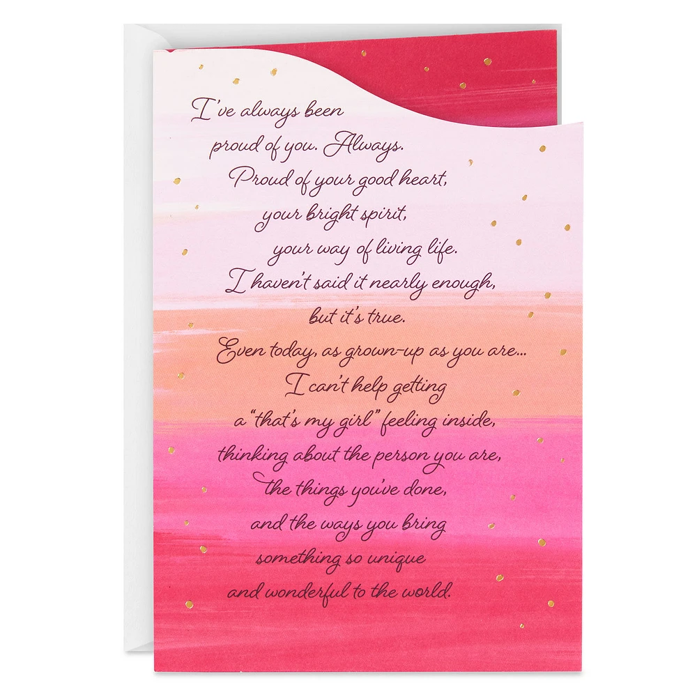 So Proud of You Birthday Card for Daughter for only USD 4.59 | Hallmark