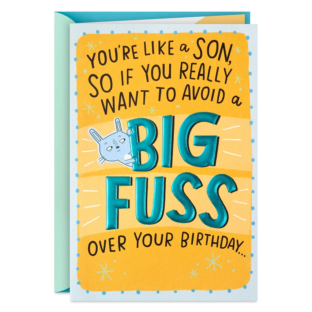 A Big Birthday Fuss Pop-Up Birthday Card for Like a Son for only USD 5.59 | Hallmark