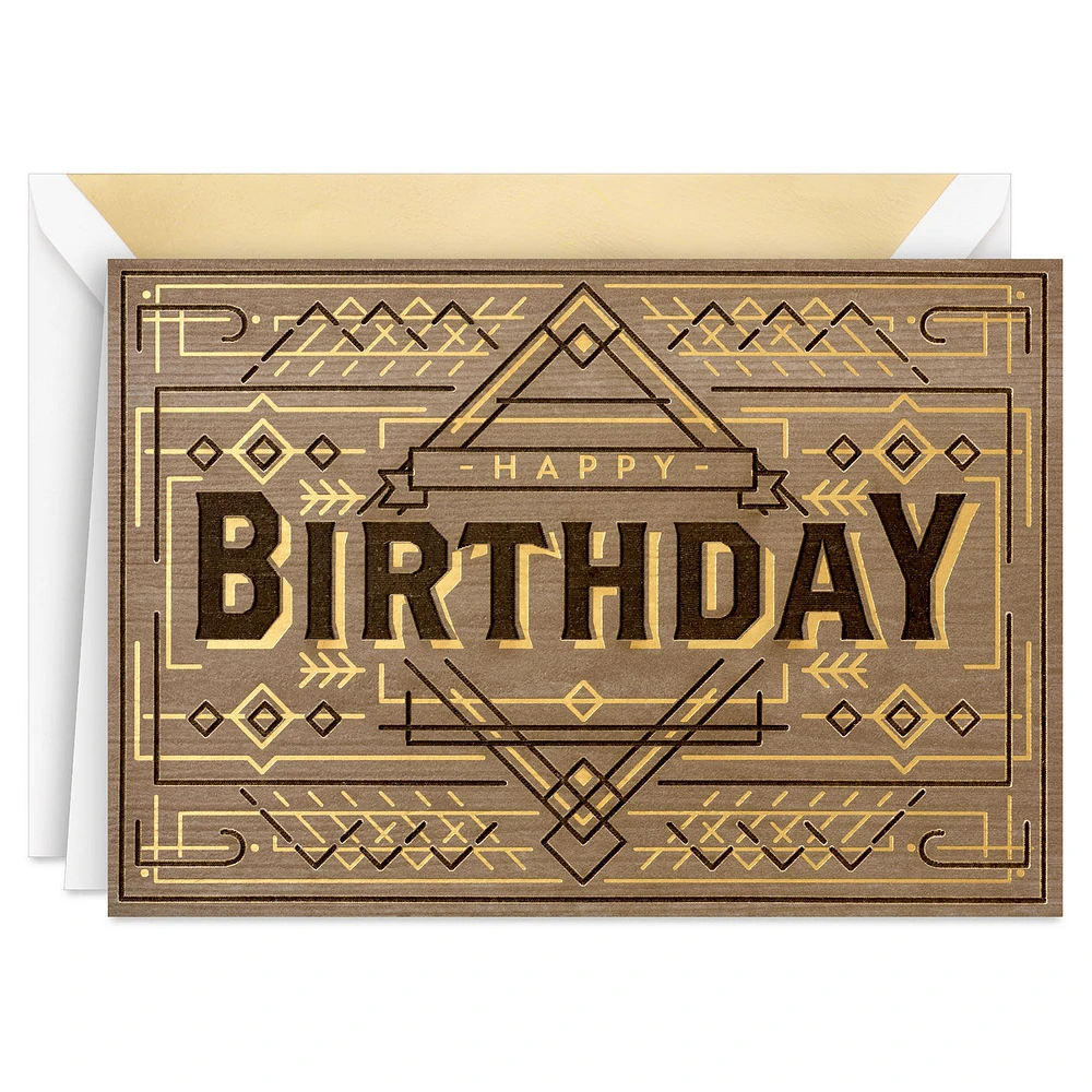 Geometric Happy Wishes Birthday Card for only USD 9.59 | Hallmark