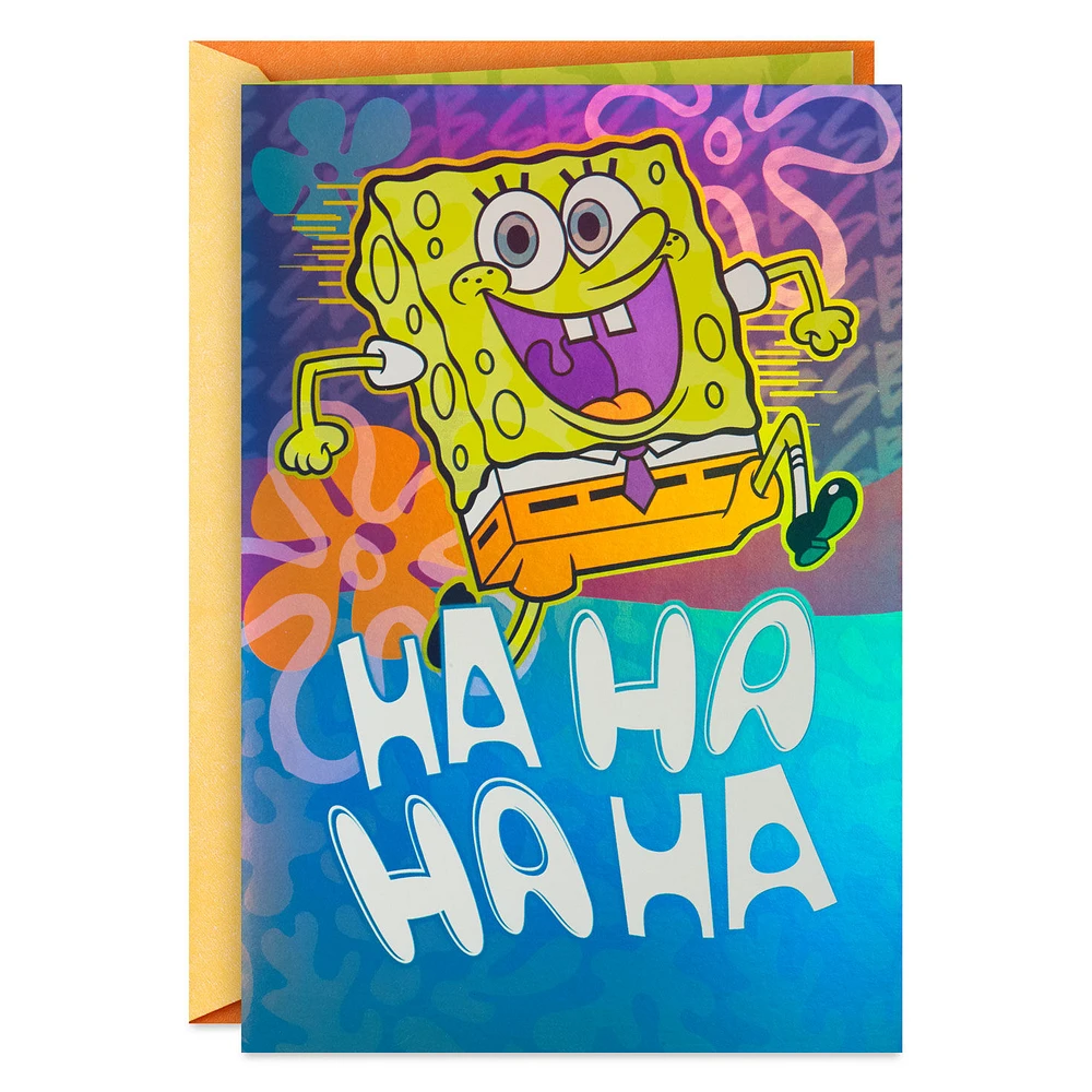 Nickelodeon SpongeBob SquarePants Wishing You Laughs Birthday Card for only USD 4.99 | Hallmark