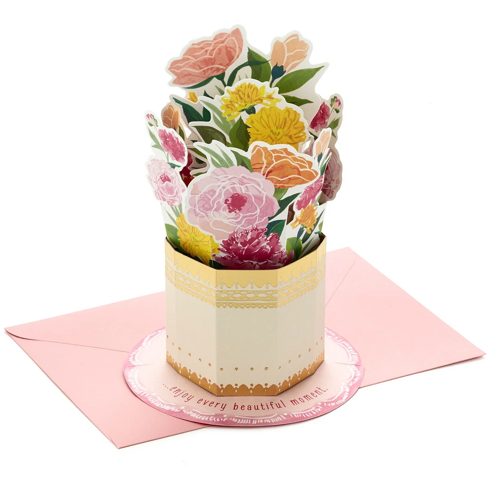 Enjoy Every Beautiful Moment Flower Vase 3D Pop-Up Card for only USD 5.99 | Hallmark
