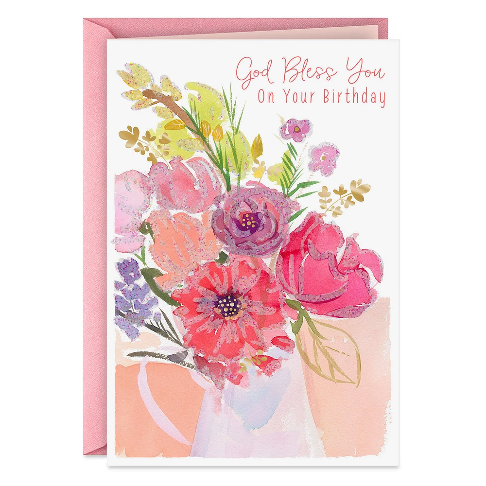 Simple Joys and Bright Blessings Religious Birthday Card for only USD 2.50 | Hallmark