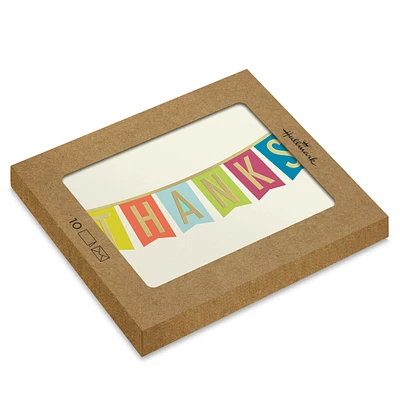 Colorful Pennant Banner Blank Thank You Notes, Pack of 10 for only USD 10.49 | Hallmark
