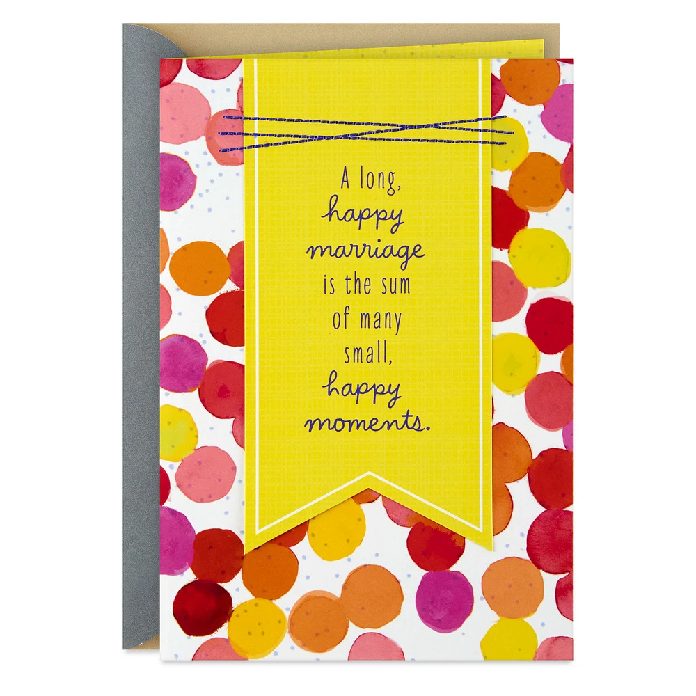 The Sum of Small, Happy Moments Anniversary Card for Couple for only USD 6.99 | Hallmark