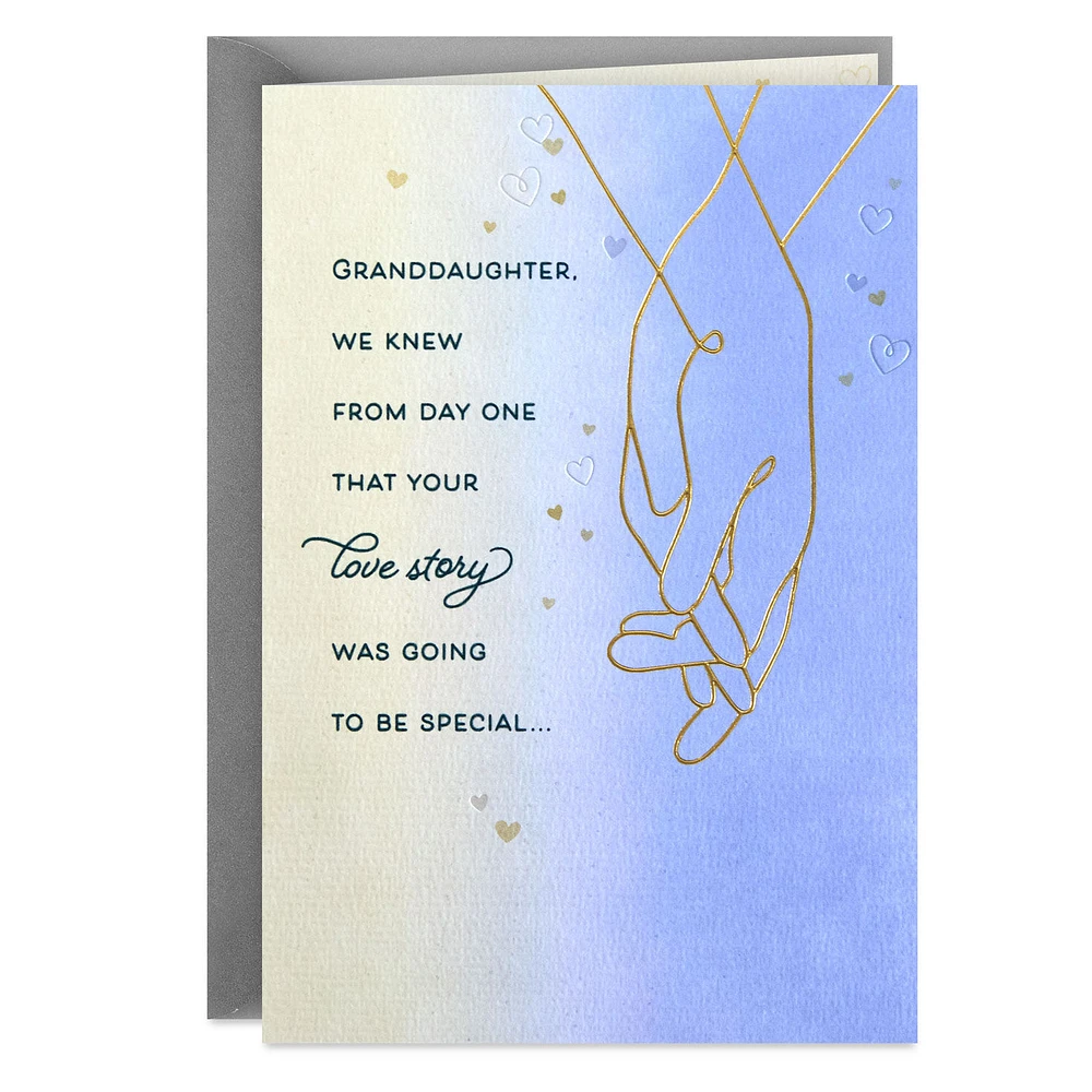 Celebrating Your Love Story Anniversary Card for Granddaughter and Spouse for only USD 5.59 | Hallmark