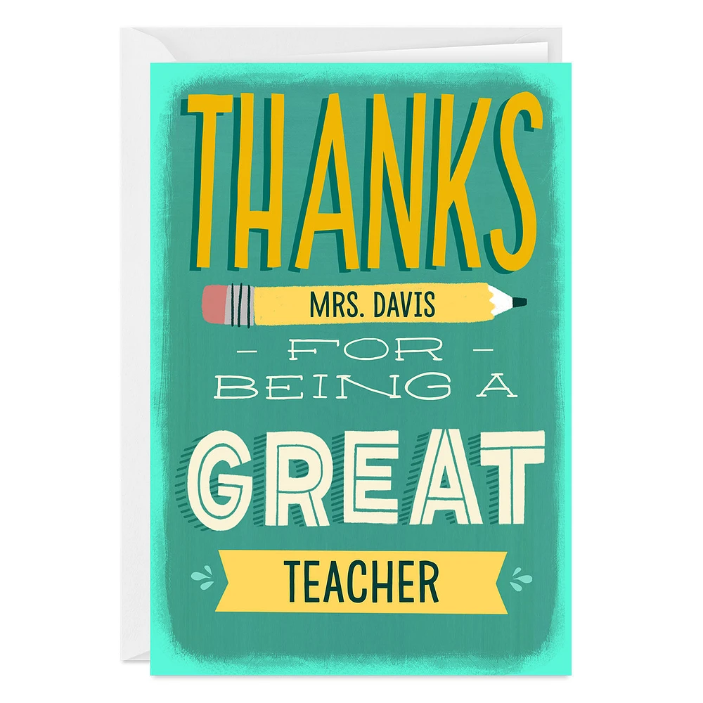 Thanks for Being Great Custom Thank You Card for only USD 4.99 | Hallmark