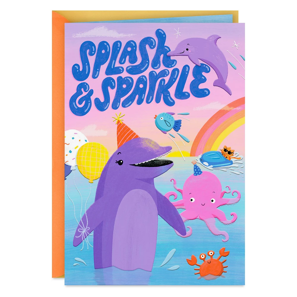 Splash and Sparkle Birthday Card for Girl for only USD 2.99 | Hallmark