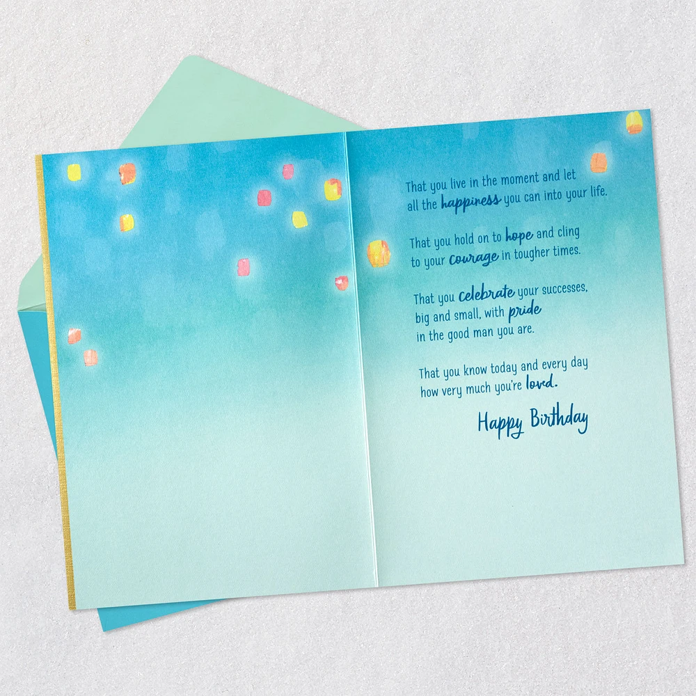 Let All the Happiness Into Your Life Birthday Card for Son for only USD 7.99 | Hallmark