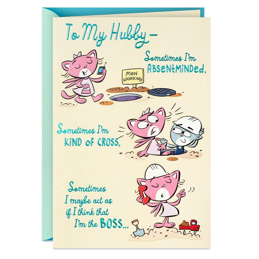 Cute Cat Couple Cartoon Birthday Card for Husband for only USD 4.59 | Hallmark