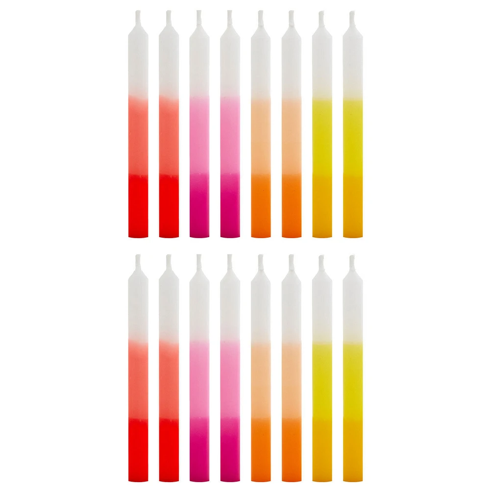 Warm Ombré Stripe Birthday Candles, Set of 16 for only USD 2.99 | Hallmark