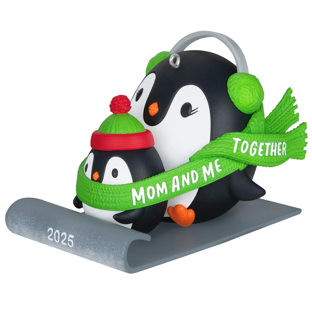Mom & Me Penguins Sledding 2025 Ornament for only USD 19.99 | Hallmark