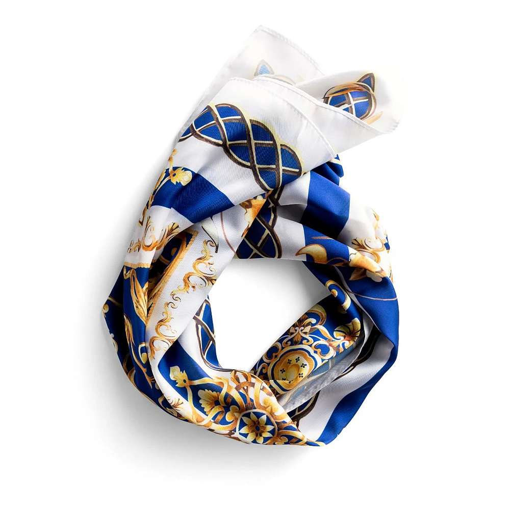 Sylvia Mollie Be Bold Blue and Gold Fashion Scarf for only USD 15.99 | Hallmark