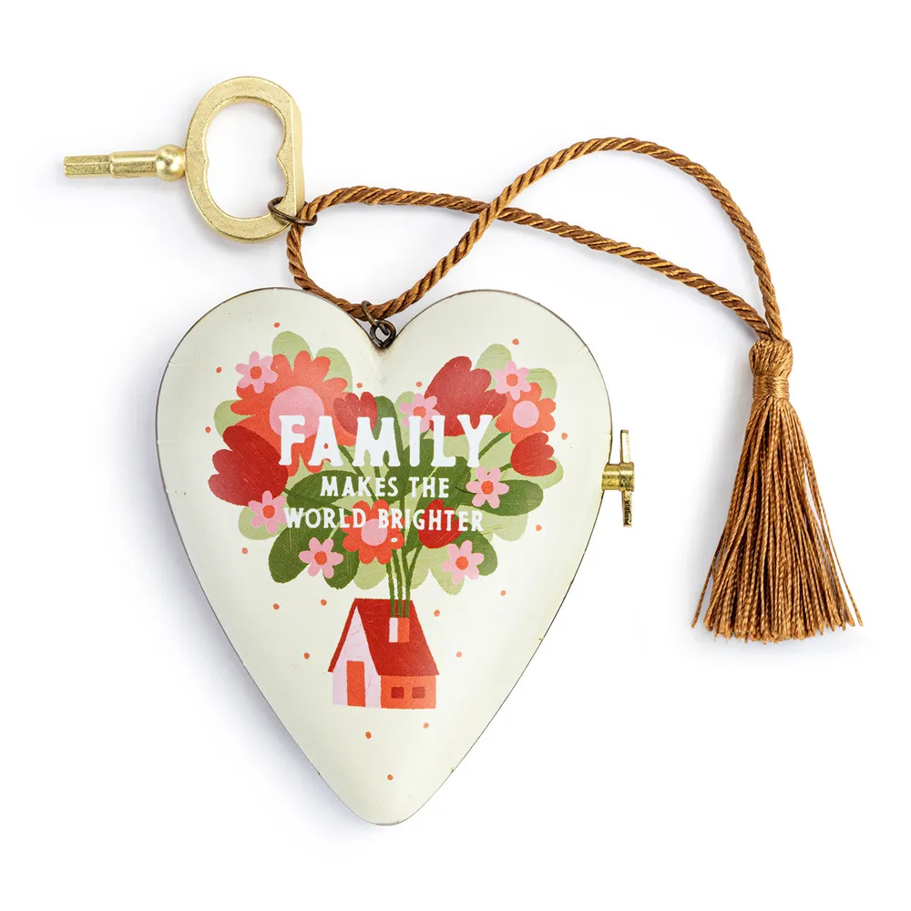 Demdaco Family Makes the World Brighter Musical Art Heart Sculpture for only USD 33.99 | Hallmark