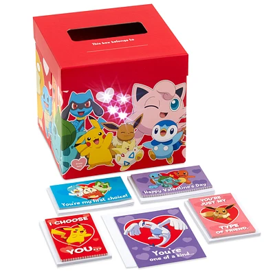 Pokémon Full of Adventure Kids Classroom Valentines Set With Cards and Light-Up Mailbox With Sound for only USD 19.99 | Hallmark