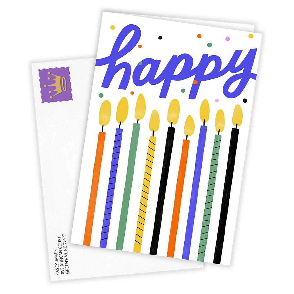 Happy Candles Custom Birthday Card for only USD 4.99 | Hallmark