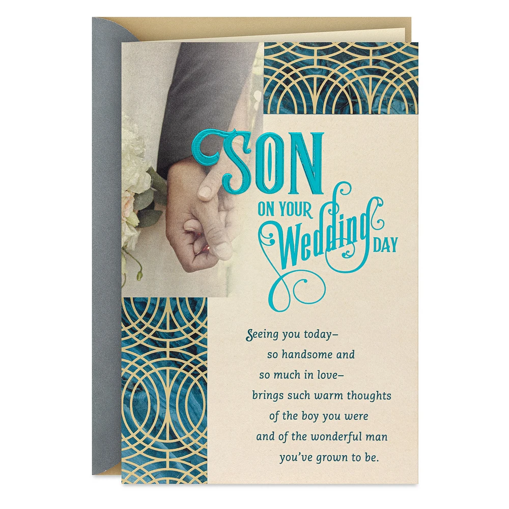 The Beginning of a Beautiful Future Wedding Card for Son for only USD 4.59 | Hallmark
