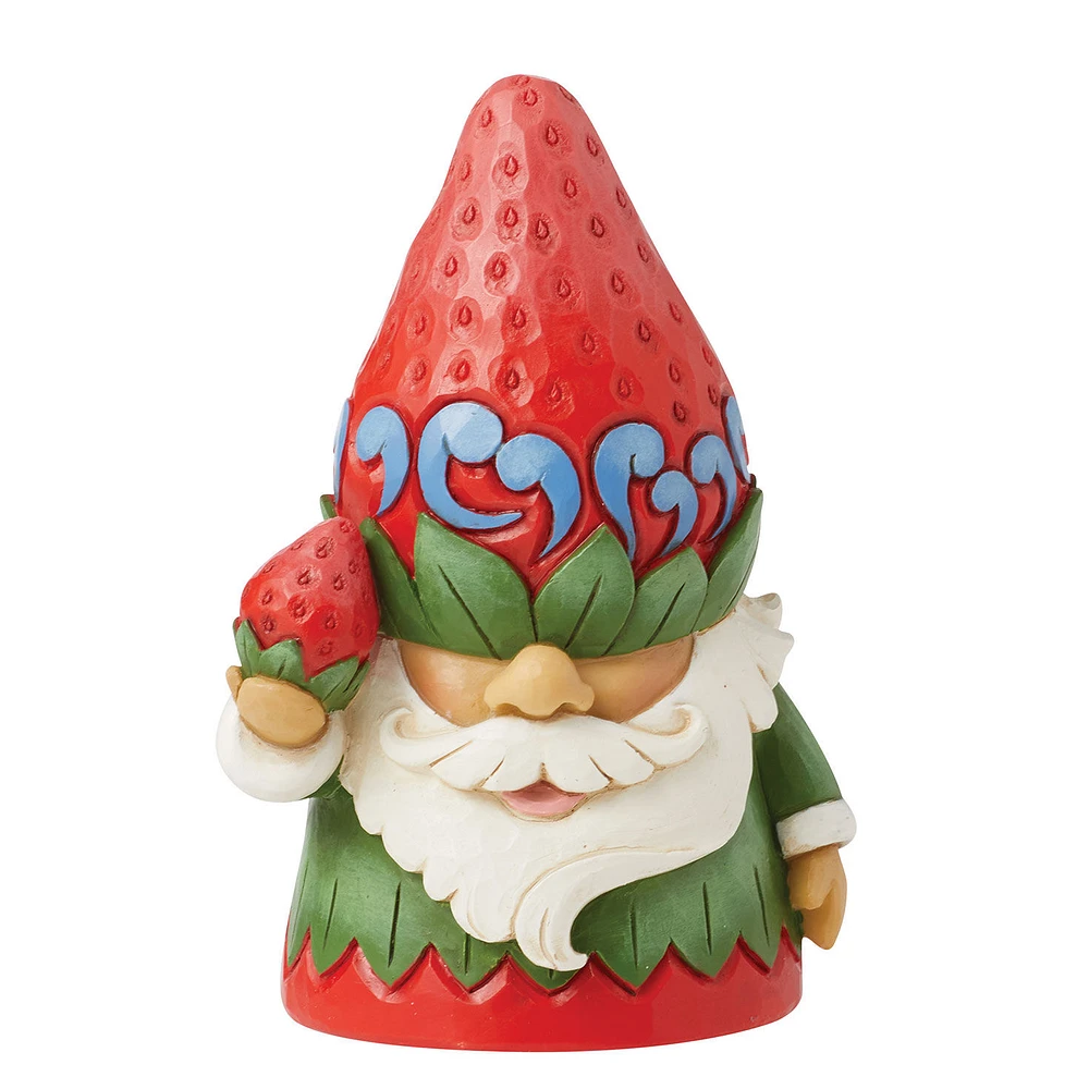 Jim Shore Gnome in Strawberry Hat Figurine, 3.8" for only USD 26.99 | Hallmark