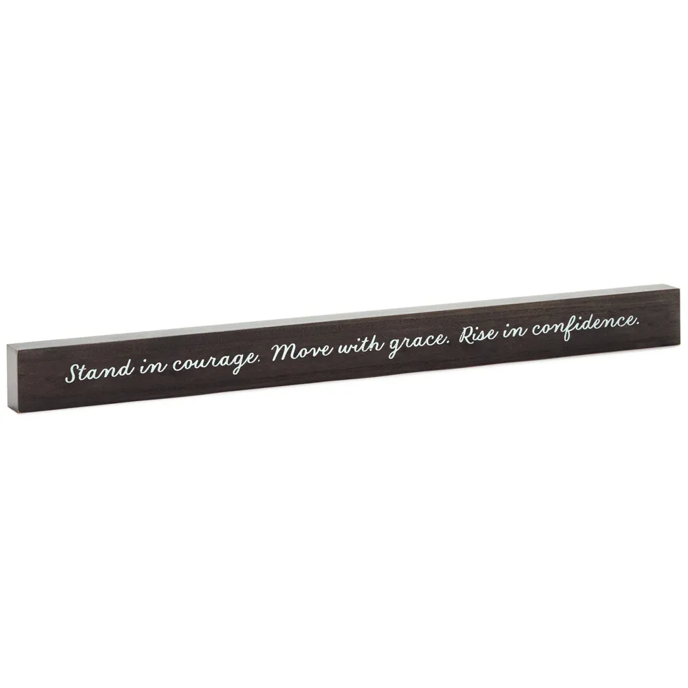 Stand In Courage Wood Quote Sign, 23.5x2 for only USD 14.99 | Hallmark