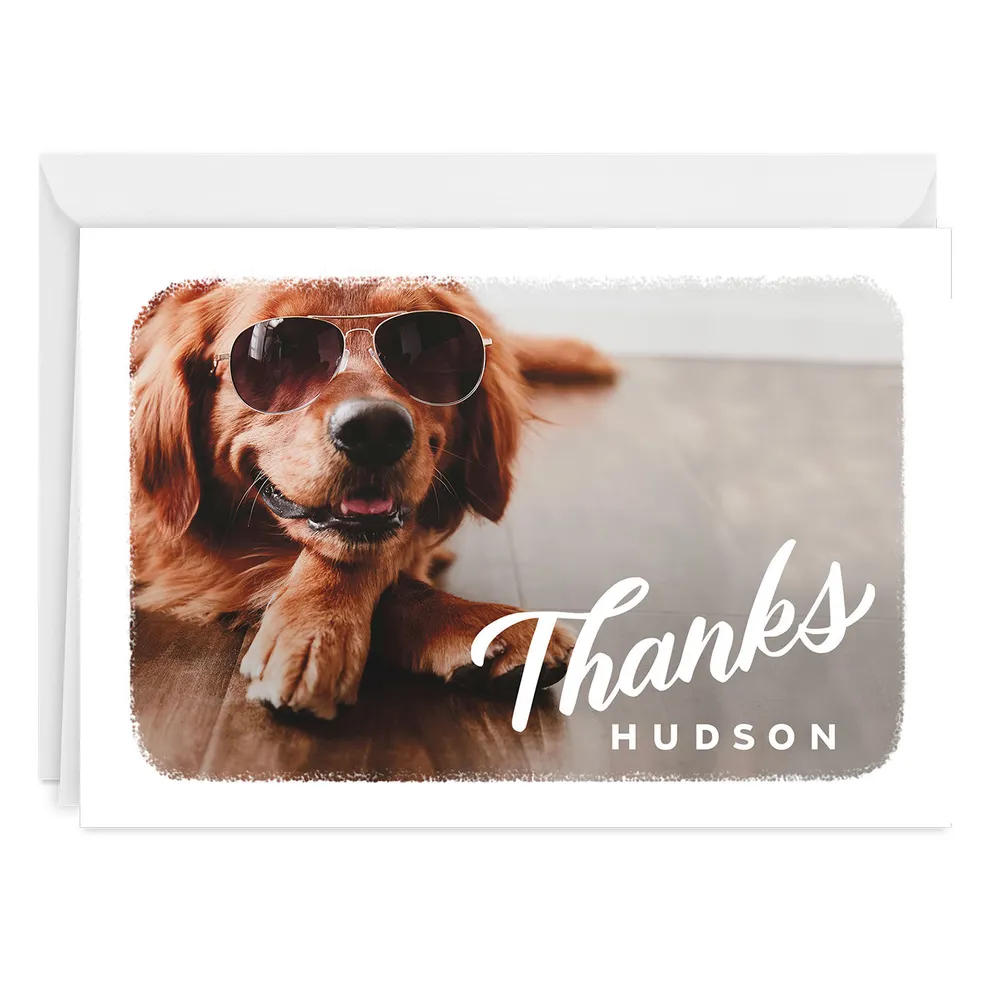 White Frame Horizontal Custom Thank-You Card for only USD 4.99 | Hallmark