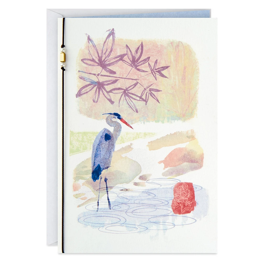 UNICEF Blue Heron Peace Sympathy Card for only USD 3.59 | Hallmark