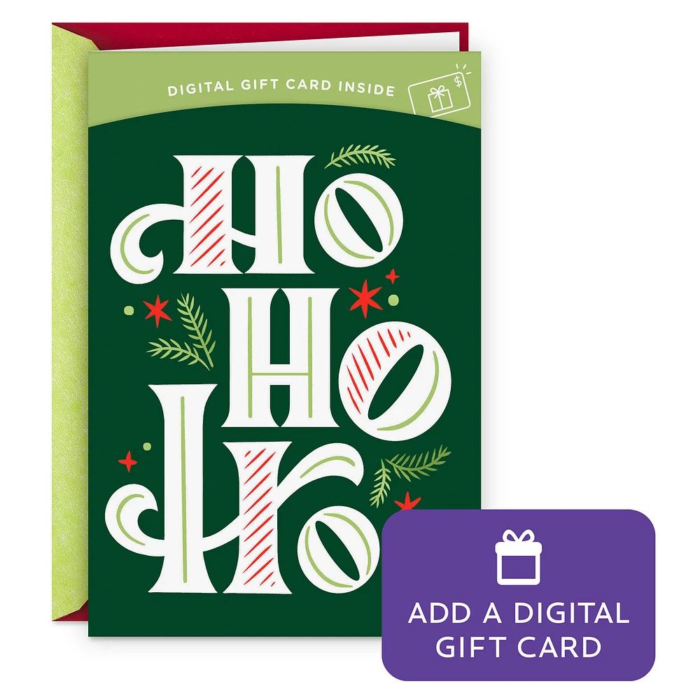 Jolly and Joy Gift Card Greeting Christmas Card for only USD 4.99 | Hallmark
